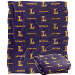 Lipscomb University Logo Pattern Silky 50x60 Blanket, 1 Sided - 1 of 4