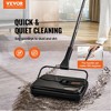 VEVOR Carpet Sweeper, Manual Non-Electric Floor Cleaner with 7.87 in Path, 300 ml Dustbin & Comb, for Rugs, Hardwood, Laminate,Removes Dust & Pet Hair - 2 of 4