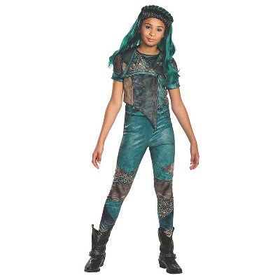 Girls' Descendants Classic Uma Jumpsuit Costume - Size 10-12 - Green ...