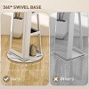 Floor-Standing Jewelry Cabinet With 360¡ã Swivel Mirror And LED Lighting For Organized Accessory Storage - 3 of 4