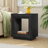 Wooden Square Side Table/End Table Storage Nightstand for Bedroom and Living Room 25.6"H*23.62"L*15.75"D - 2 of 4