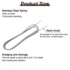 Unique Bargains Flexible Long Nylon Bristles Drain Line Cleaner Tool Brush 2 Pcs - 2 of 4