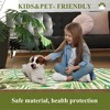 Modern Tropical Leaf Area Rug Soft Washable Rug Low Pile Non Slip Floor Carpet - 4 of 4
