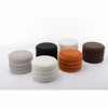 Airsurfer Medium Cream Ottoman Round Storage Ottoman Decorative Furniture for Living Room Organization - 3 of 4