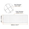 Unique Bargains Stainless Steel Cross Wire BBQ Grill Net for Baking Roasting - 2 of 4