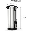 304 Stainless Steel Double Wall Commercial Coffee Maker - 110 Cups Coffee Urn - 16L/4.2 Gallon, Large Capacity Hot Coffee Dispenser Urn - 3 of 4