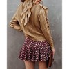 Womens V Neck Button Down Sweaters Tops Casual Long Sleeve Ruffle Knit Cardigan - 2 of 4