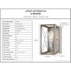 Urban Ambiance Luxury Industrial Wall Sconce 12''H x 6.875''W,  Galvanized Steel Finish,  Berkeley Collection, UHP3918 - 3 of 4
