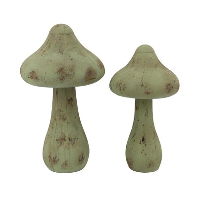 Transpac Oversized Metal Distressed Mushroom Deco Home Decorations Spring
