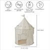 3 Sprouts Kids Recycled Fabric Play Tent - Blueberry Taupe - 3 of 4