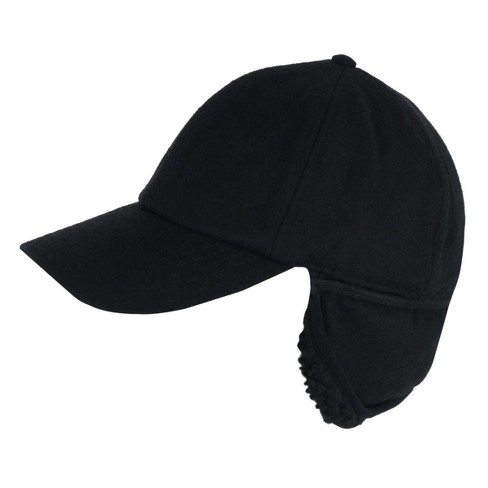 Epoch Hats Company Men s High Pile Fleece Lined Wool Blend Earflap Baseball Cap Target