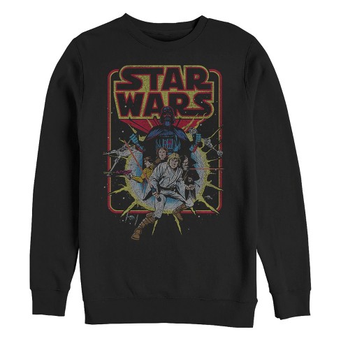 Men's Star Wars Retro Explosion Sweatshirt - Black - Medium