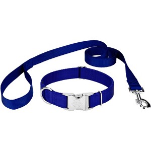 Country Brook Petz Premium Nylon Dog Collar and Leash Set for Small Medium Large Dogs - Vibrant 30+ Color Selection - 1 of 4