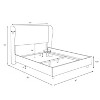 Skyline Furniture Tufted Velvet Upholstered Wingback Bed - 4 of 4