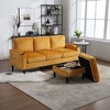NicBex 3-Seater Chenille Sofa Couch with Removable Storage Ottoman & Cup Holders,Upholstered Sleeper Sofa for Living Room,Bedroom - 2 of 4