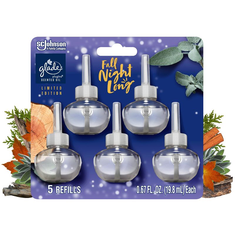 Glade PlugIns Scented Oil Air Freshener Refill - Fall Night Long - 3.35oz/5pk, 1 of 16