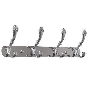 Unique Bargains Stainless Steel Wall Mounted Rust-Resistant Coat Hooks - 1 of 4