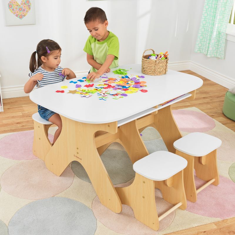 KidKraft Arches Expandable Kids&#39; Table with Bench Set, 3 of 9