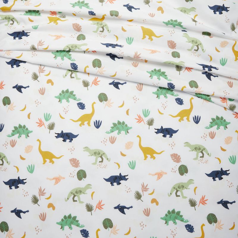 Dinosaur Microfiber Kids' Sheet Set - Pillowfort™, 4 of 11