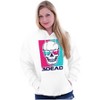 Funny Skull 3D Glasses 3Dead Joke Hoodie Sweatshirt Women Men Brisco Brands - 4 of 4