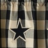 Park Designs Wicklow Star Black Swags Pair 72" x 36" - 3 of 4