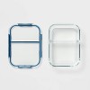 To-Go Glass Bento Storage Container Blue - Made By Design™ - image 3 of 4