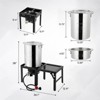 Karl Home 30 QT Aluminum  Turkey Fryer with Propane Gas Stove and Foldable Side Table - 3 of 4