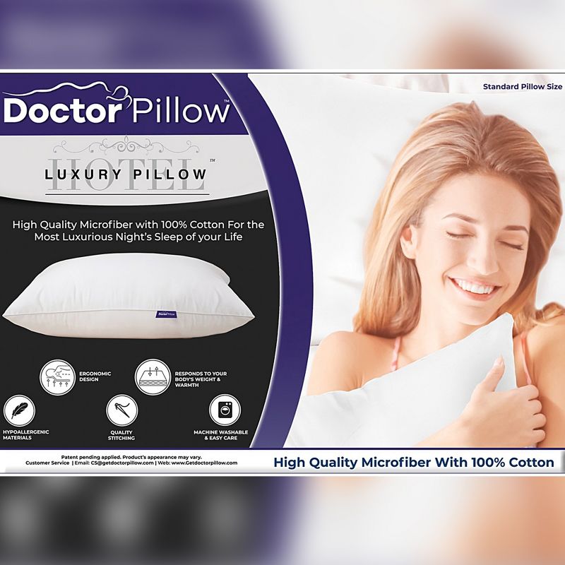 Dr Pillow Hotel Luxury 2 PACK  Pillow, 4 of 6