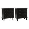 Phil 2 - Drawer Nightstand with Integrated Charging Station and Pull-Out Tray Set of 2丨HULALA HOME - 2 of 4