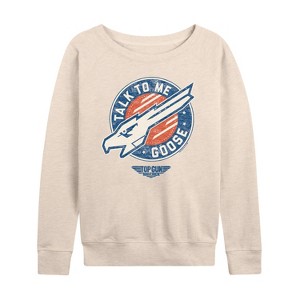Women's - Top Gun: Maverick - Talk To Me Goose Lightweight French Terry Slouchy - 1 of 4