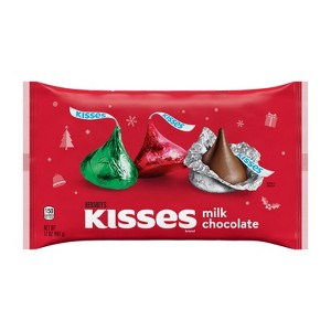 HERSHEY'S Kisses Milk Chocolate Christmas Candy - 17oz - 1 of 4