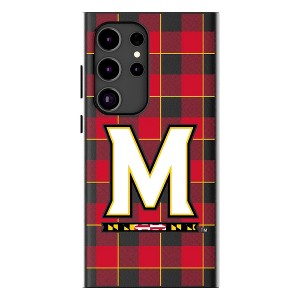 Keyscaper University of Maryland Terrapins Plaid MagSafe Compatible Cell Phone Case for Galaxy S24 Plus - 1 of 4