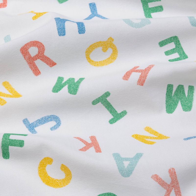 Fitted Crib Sheet Alphabet - Cloud Island&#8482; - Primary Colors, 4 of 6