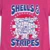 Girls' - Teenage Mutant Ninja Turtles - Shells And Stripes Fitted Short Sleeve Graphic T-Shirt - 2 of 4