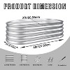 Okak Galvanized Steel Raised Garden Bed 12 Inch (2-Pack) Heavy Duty Rust-Resistant Planter Box Kit for Vegetables, Flowers, Herbs, Easy Assembly - 3 of 4