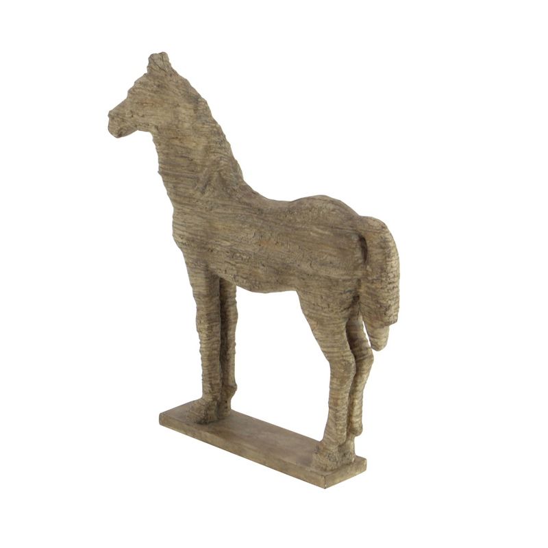 Traditional Carved Horse Sculpture (19") - Olivia & May, 5 of 6