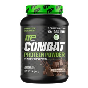 MusclePharm Combat Protein Powder, Chocolate Milk, 2 lbs (0.9 kg) - 1 of 2