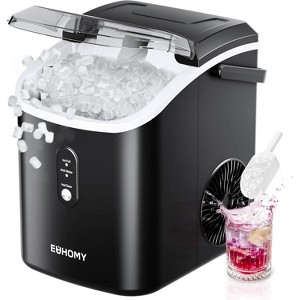 EUHOMY 34 Lbs. Countertop Nugget Ice Maker, Black - 1 of 4