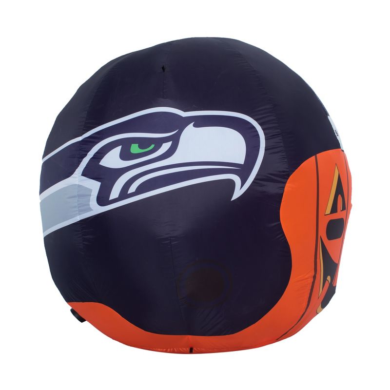 NFL Seattle Seahawks Inflatable Jack O' Helmet, 4 ft Tall, Orange, 4 of 6