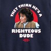 Boys' - Ferris Bueller's Day Off - Righteous Dude Graphic Long Sleeve Fleece Sweatshirt - 2 of 4