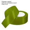 Unique Bargains Single Side Solid DIY Wrapping Decoration Roll Satin Ribbons 2 Pcs - 3 of 4