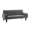 NicBex 71.65 Inch Button Tufted Convertible Sofa Bed with 2 Arm Pillows for Living Room,Apartment,Bedroom - 4 of 4