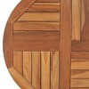 vidaXL Table Top Solid Teak Wood Round 1" 27.6" - 4 of 4