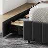 Bed Frame with 4 Storage Drawers, Adjustable Height Headboard, No Box Spring Needed - 4 of 4