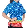 LA LEELA Hawaiian Shirts Womens Funky Vacation Button Up Summer Camp Beach Party Blouse Short Sleeve Tops Tropical Shirts - 3 of 4