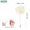 Unique Bargains Ribbon Alloy Multipurpose Use Durable Flower Lapel Pin 3.5 x 1.38 Inch  24 Pcs - 3 of 4