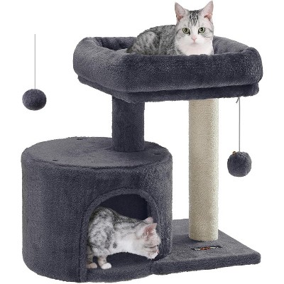 Heybly Cat Tree Tower with Sisal Scratching Post, Cat Condo with Padded Perch, for Small Spaces, Kittens