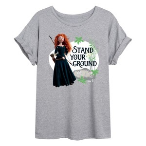 Women's - Disney - Merida Stand Your Ground Oversized Graphic T-Shirt - 1 of 4