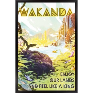 Trends International Marvel: Hero Lands - Wakanda Framed Wall Poster Prints - 1 of 4