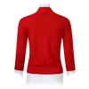 Women's 3/4 Sleeve Open Front Cropped Cardigan Sweater Lightweight Knit Short Shrugs Red S - 4 of 4
